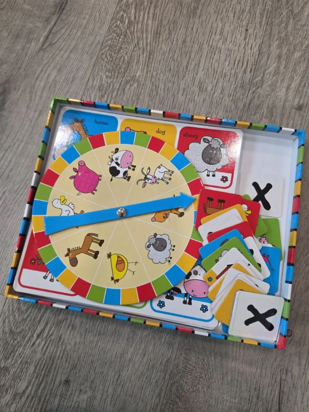 Farmyard Bingo Game For Kids Ages 3-6 With Spinner Cards & Game Boards